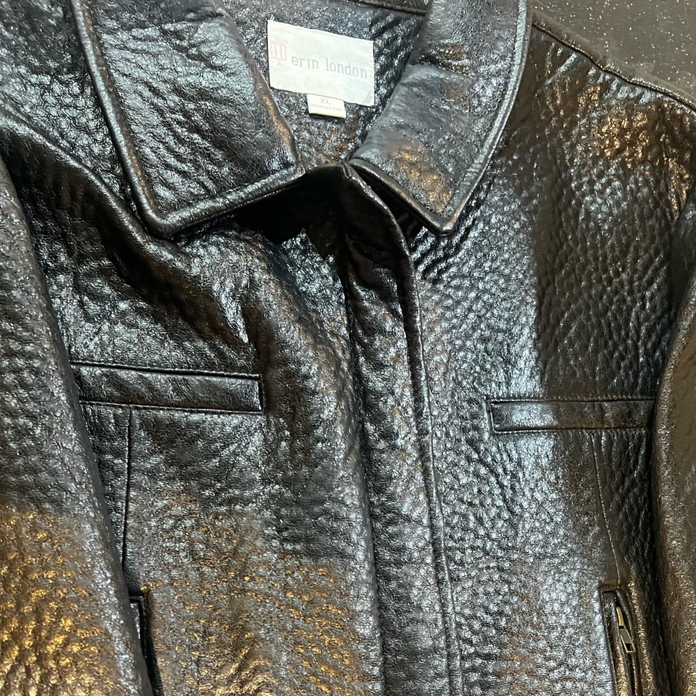Werm London Black Pebble Leather Jacket